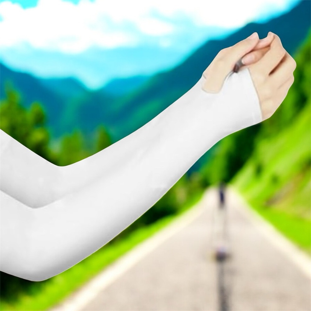 $5 Add-On 🆕SPF50+ Sun Protection White Arm Sleeves